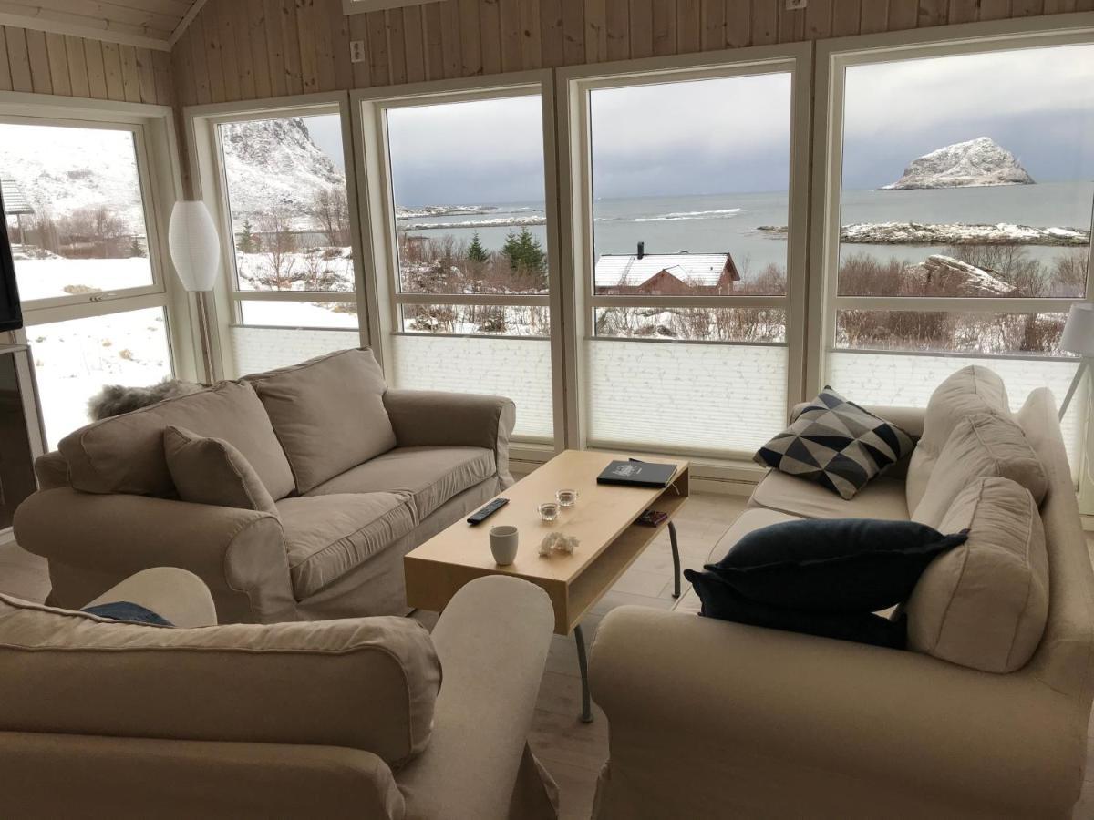 Cabin Panorama Lofoten With Jacuzzi Magic View Offersoya Exterior photo