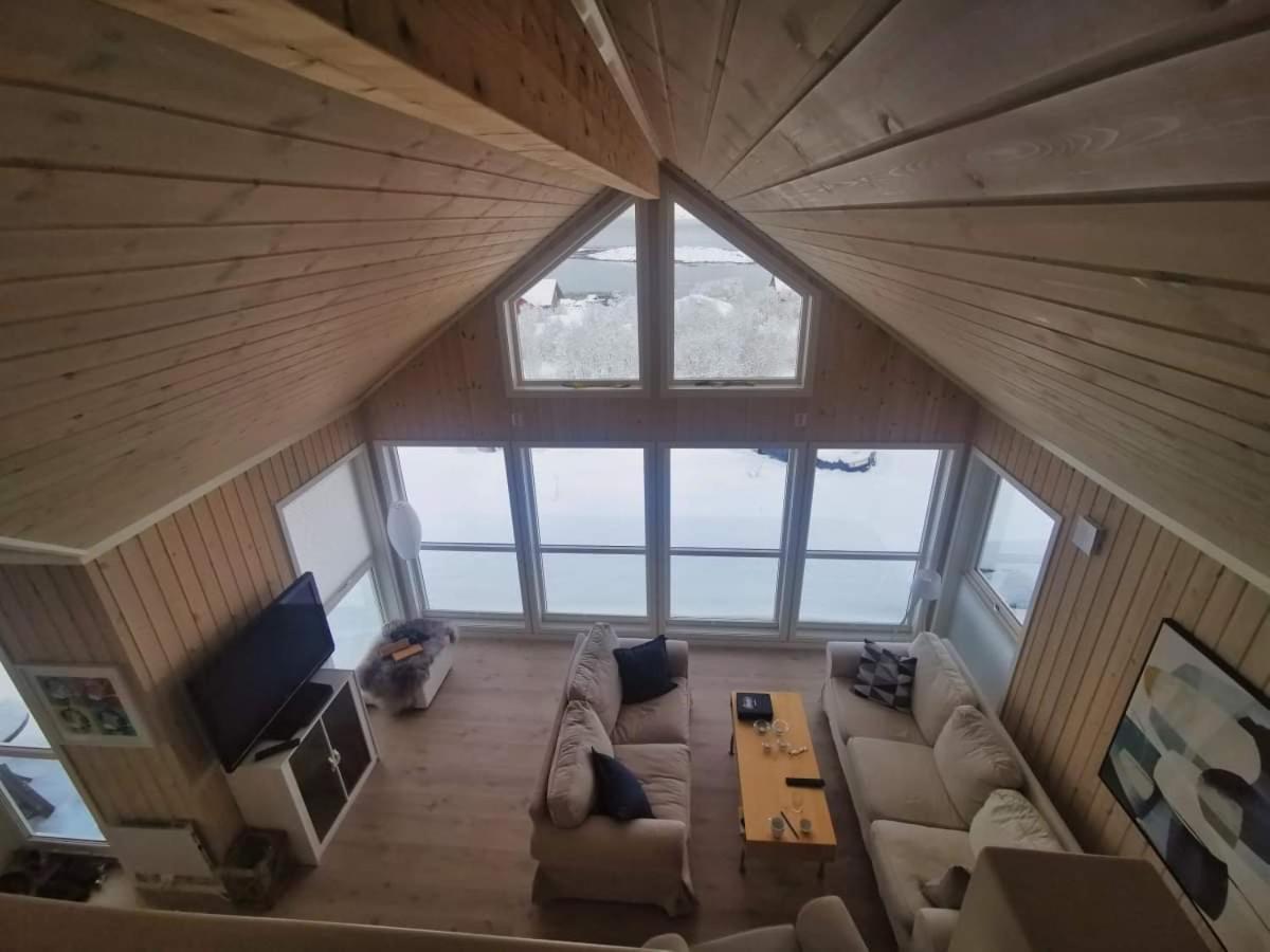 Cabin Panorama Lofoten With Jacuzzi Magic View Offersoya Exterior photo