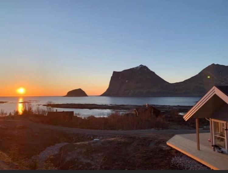 Cabin Panorama Lofoten With Jacuzzi Magic View Offersoya Exterior photo