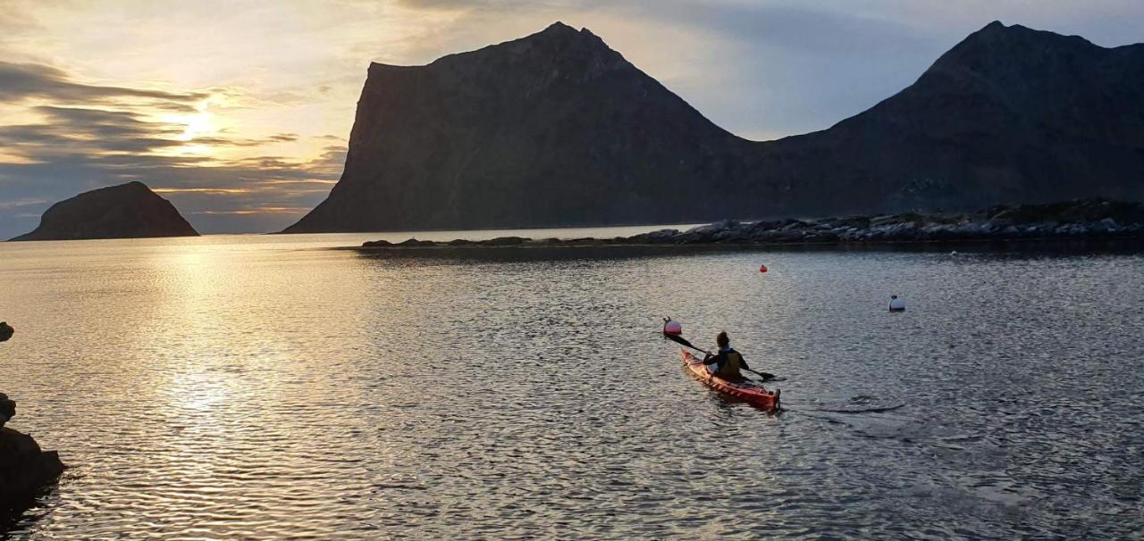 Cabin Panorama Lofoten With Jacuzzi Magic View Offersoya Exterior photo